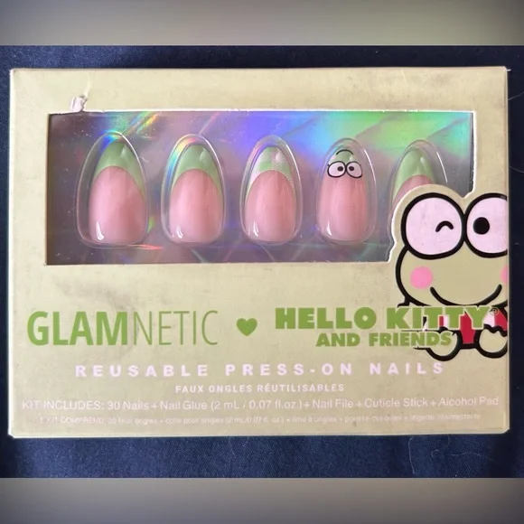 Glamnetic Keroppi Reusable Press-On Nails - Picture 1 of 1